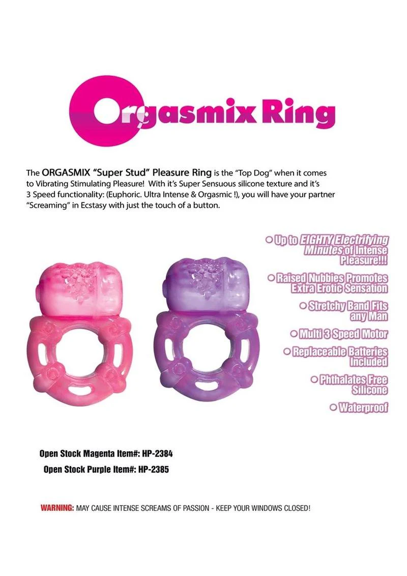 Super Stud Orgasmic Vibrating Silicone Cock Ring Waterproof - Image 6