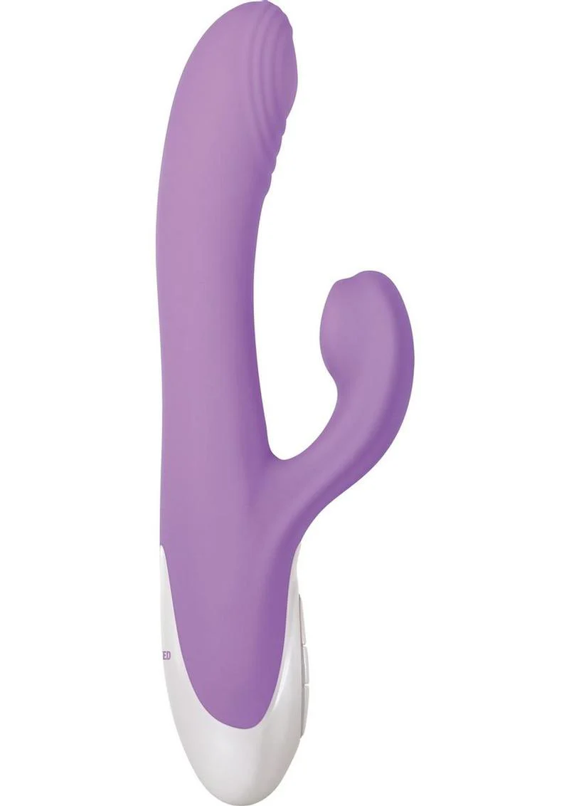Super Sucker Rechargeable Silicone G-Spot Vibrator with Clitoral Stimulator - Image 4