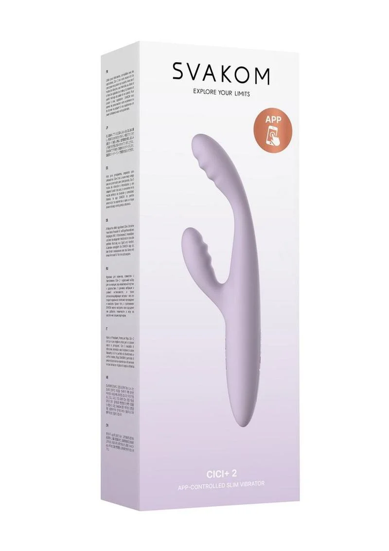 Svakom Cici Plus 2 Rechargeable Silicone App Controlled G-Spot Warming Vibrator - Image 2