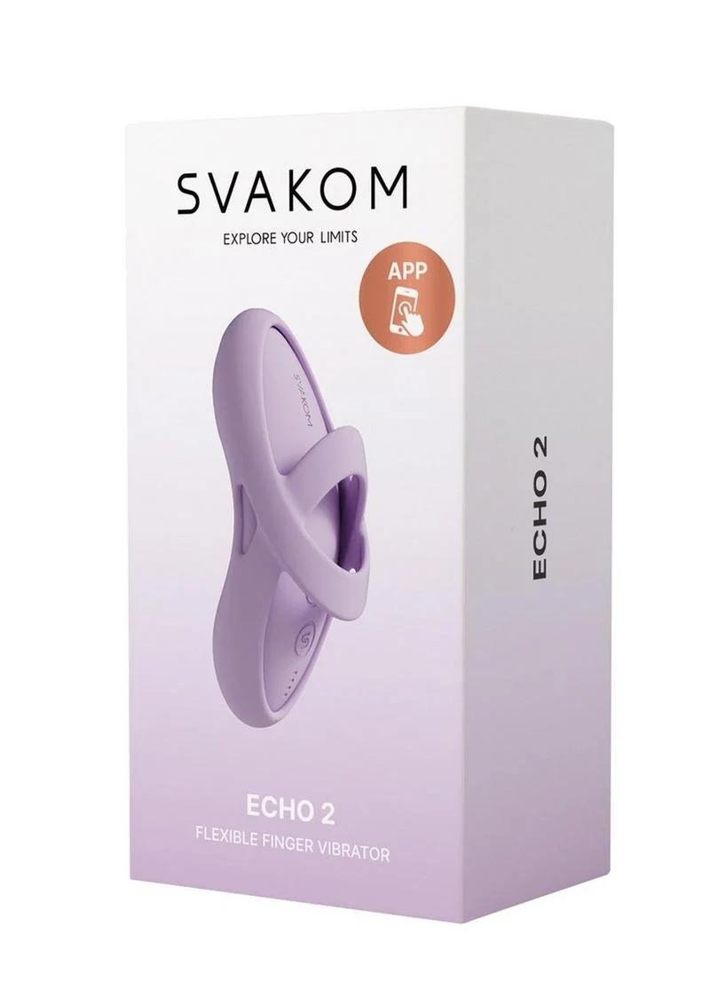 Svakom Echo 2 App Compatible Rechargeable Silicone Heated Finger Vibrator - Image 6