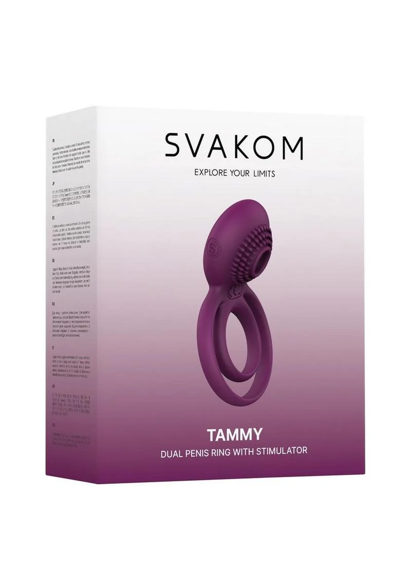 Svakom Tammy Silicone Rechargeable Clitoral Stimulator Couple's Ring - Image 2