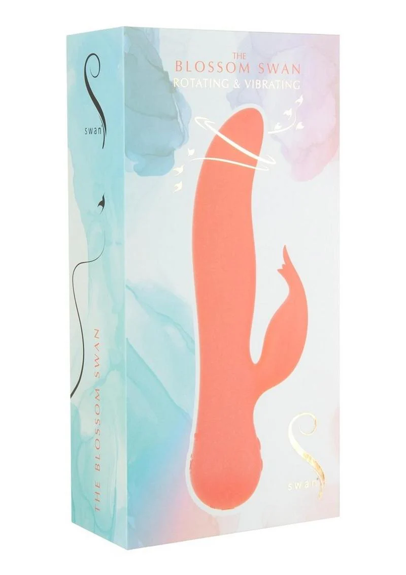 Swan The Blossom Swan Rechargeable Silicone Dual Action Rotate and Clitoral Vibrator - Image 2