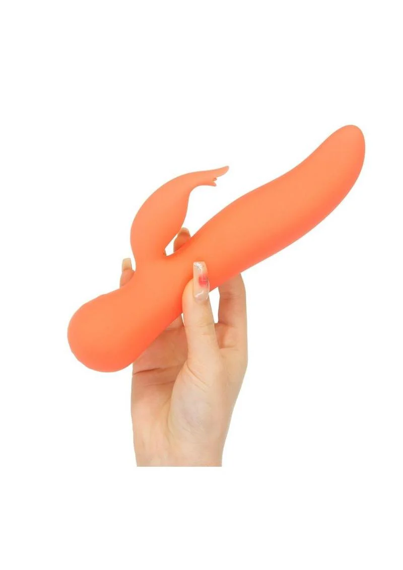 Swan The Blossom Swan Rechargeable Silicone Dual Action Rotate and Clitoral Vibrator - Image 3