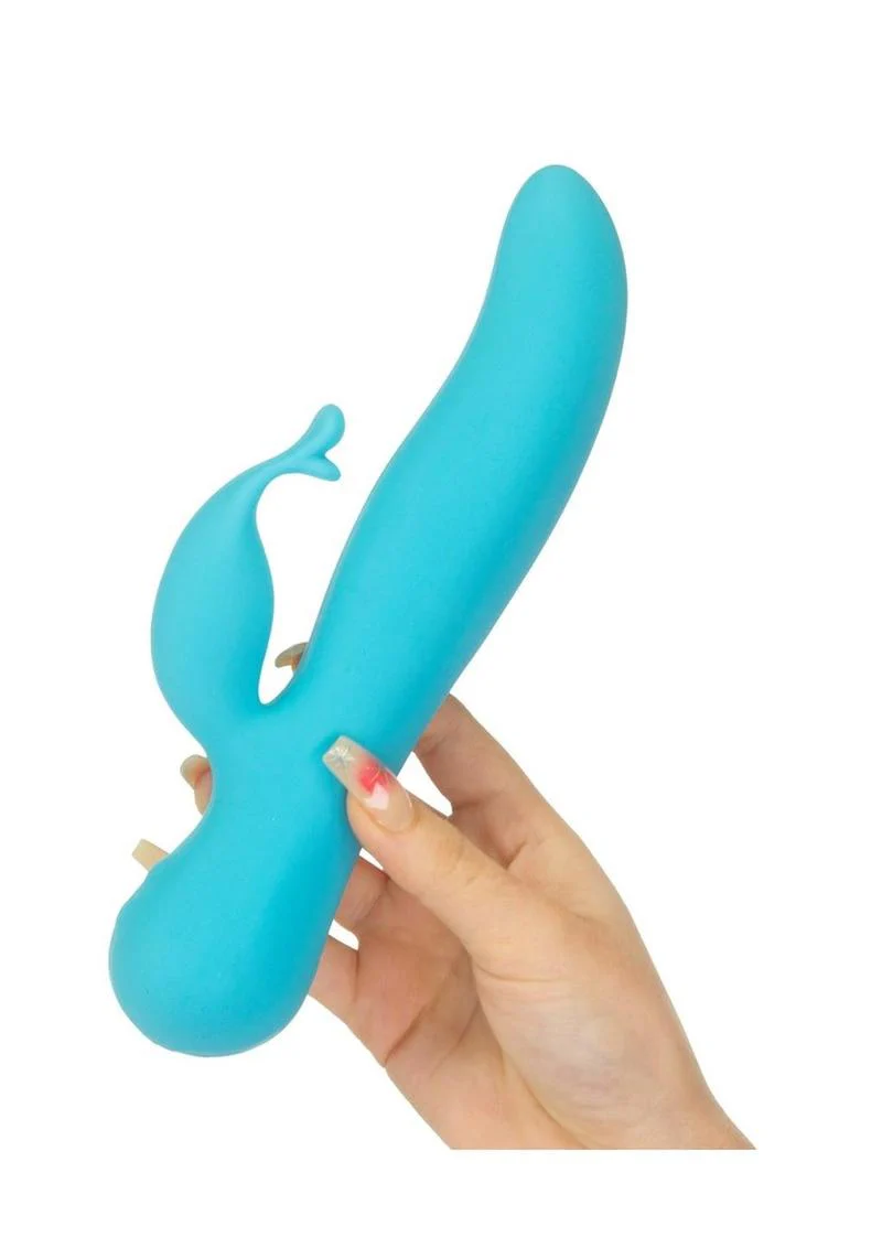 Swan The Kissing Swan Rechargeable Silicone Dual Action Rotate and Clitoral Vibrator - Image 3