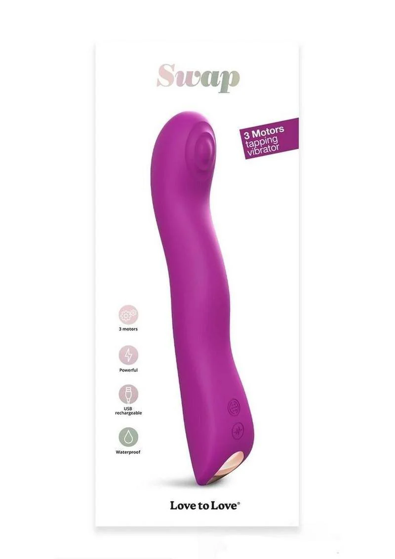 Swap Rechargeable Silicone Vibrator - Sweet Orchid - Image 2