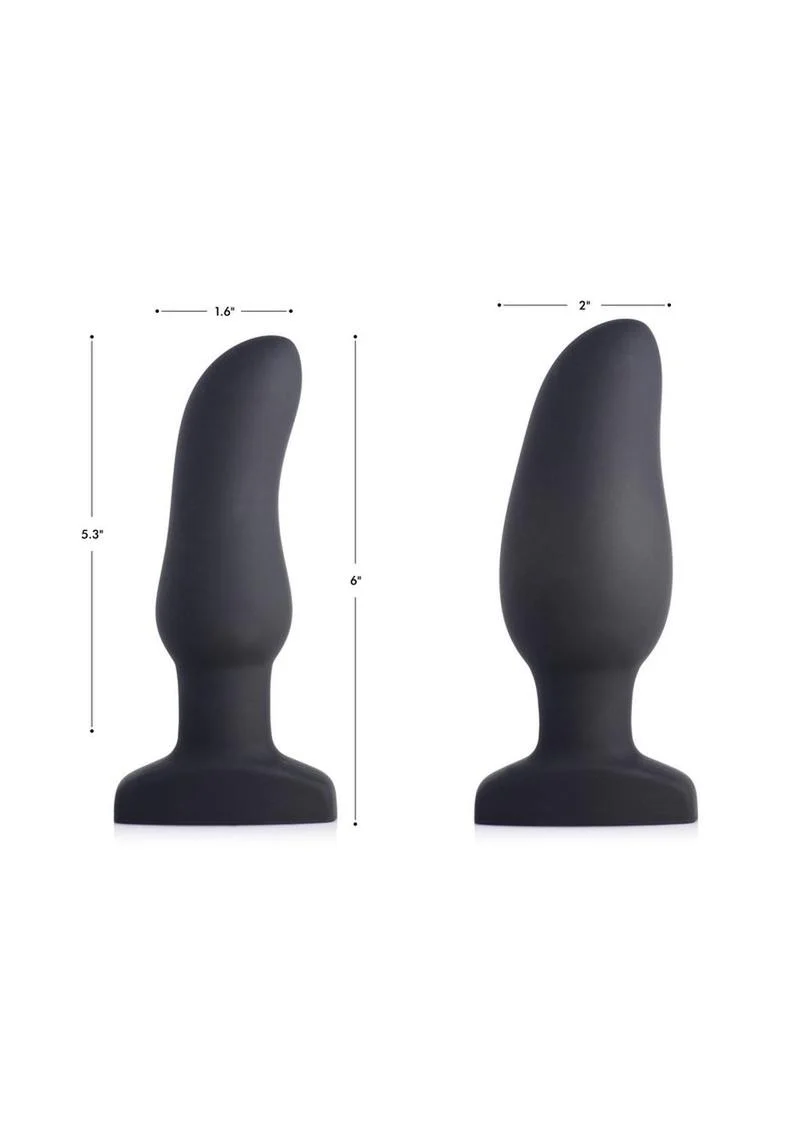 Swell Inflatable Rechargeable Silicone Vibrating Curved Anal Plug - Image 4