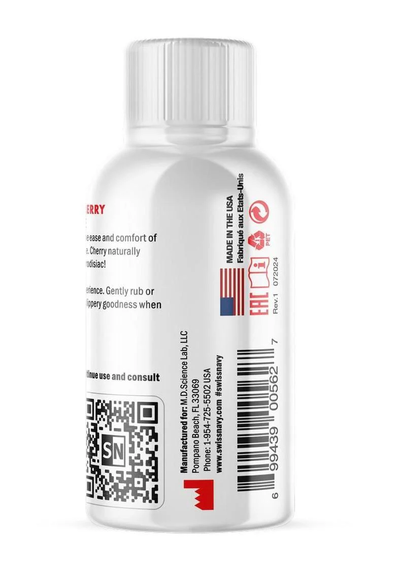 Swiss Navy 4 In 1 Flavored Lubricant 1oz - Poppin Wild Cherry - Image 3
