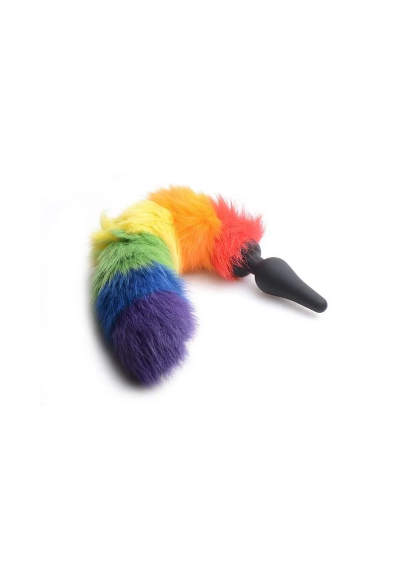 Tailz Rainbow Tail Silicone Butt Plug - Image 3
