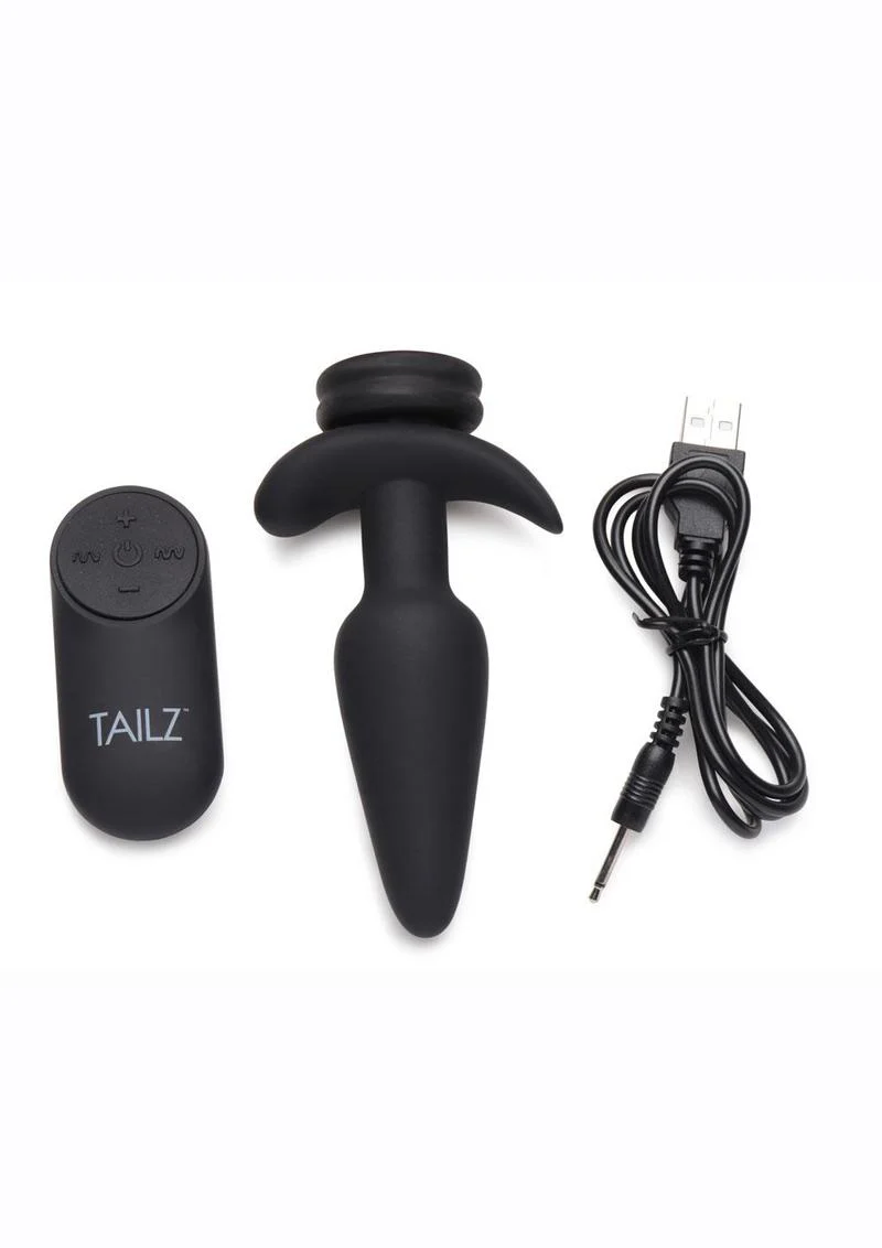 Tailz Snap-On 10x Rechargeable Silicone Anal Plug with Remote Control - Image 2