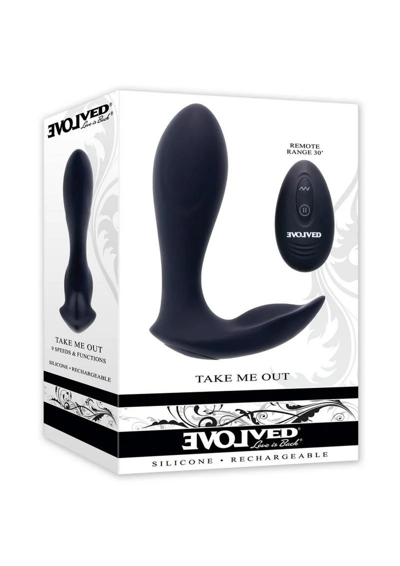 Take Me Out Rechargeable Silicone Dual Vibrator with Remote - Image 2