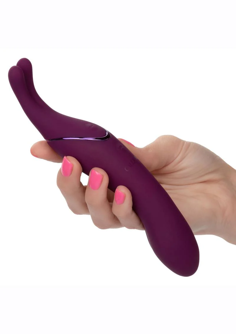 Tempt and Tease Sass Rechargeable Silicone Vibrator with Clitoral Stimulator - Image 3