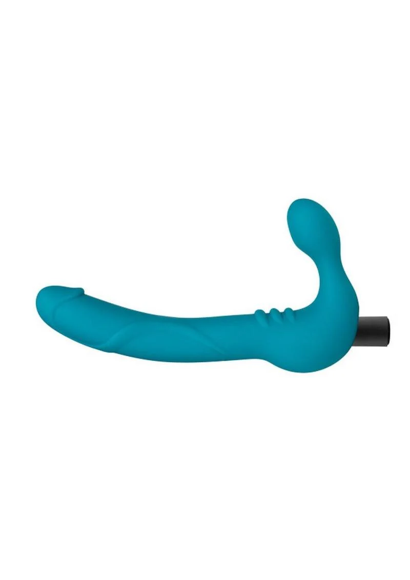 Temptasia Luna Strapless Silicone Vibrating Dildo with Rechargeable Bullet - Image 3
