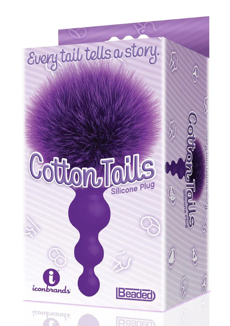 The 9's - Cottontails Silicone Beaded Bunny Tail Butt Plug - Image 4