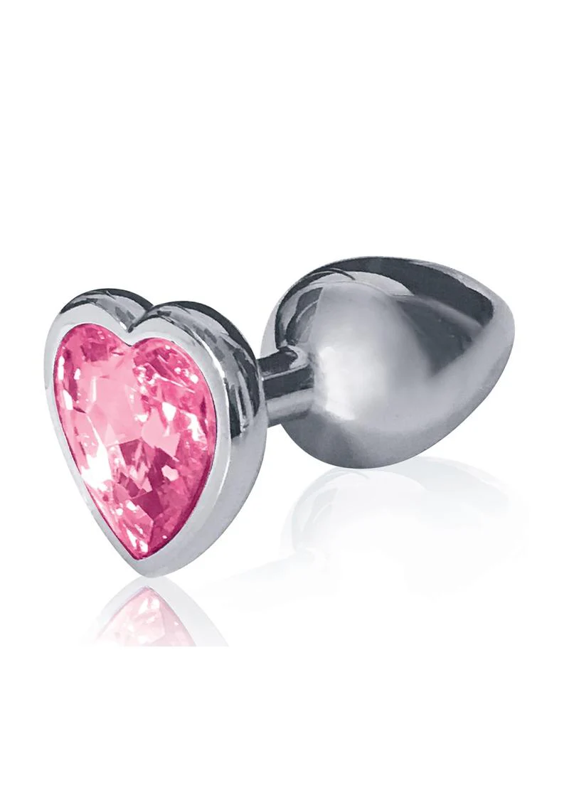 The 9's - The Silver Starter Bejeweled Heart Stainless Steel Plug - Image 2