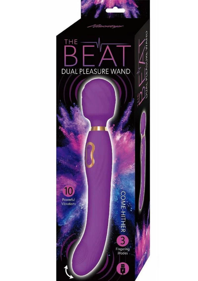 The Beat Dual Pleasure Wand Rechargeable Silicone Wand Massager - Image 4