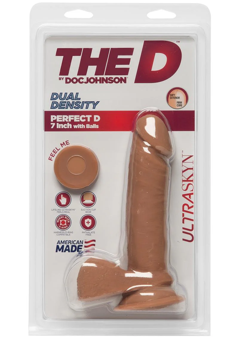 The D Perfect D Ultraskyn Dildo with Balls - Image 5