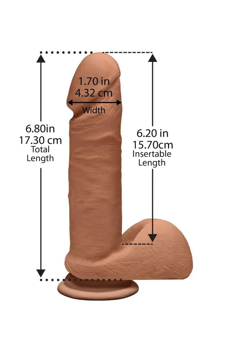 The D Perfect D Ultraskyn Dildo with Balls - Image 6