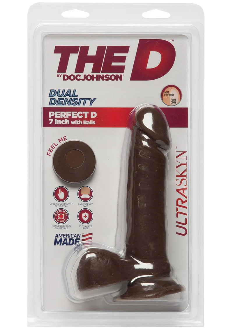 The D Perfect D Ultraskyn Dildo with Balls - Image 7