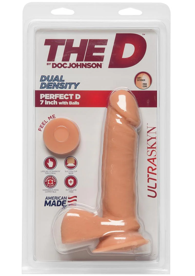 The D Perfect D Ultraskyn Dildo with Balls - Image 9