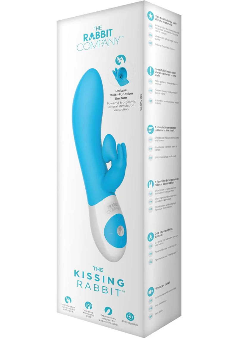 The Kissing Rabbit Rechargeable Silicone Vibrator with Clitoral Suction - Image 6