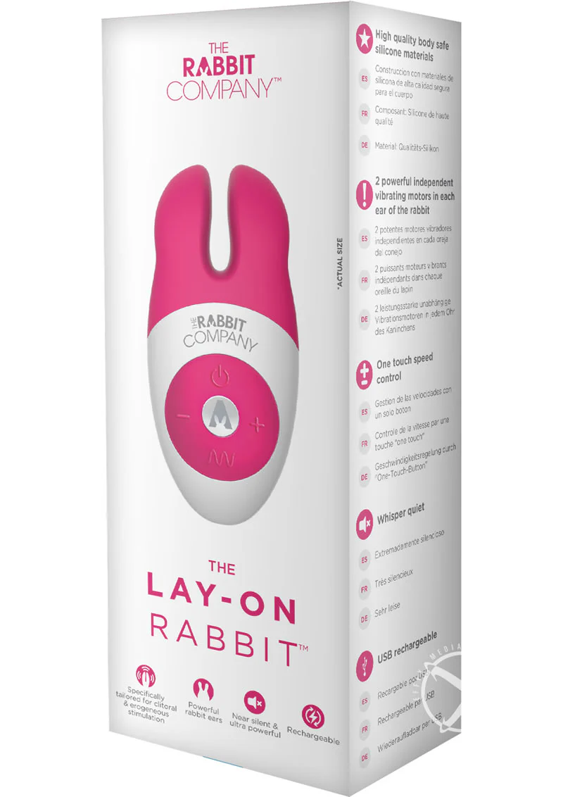 The Lay On Rabbit Rechargeable Silicone Massager - Image 2