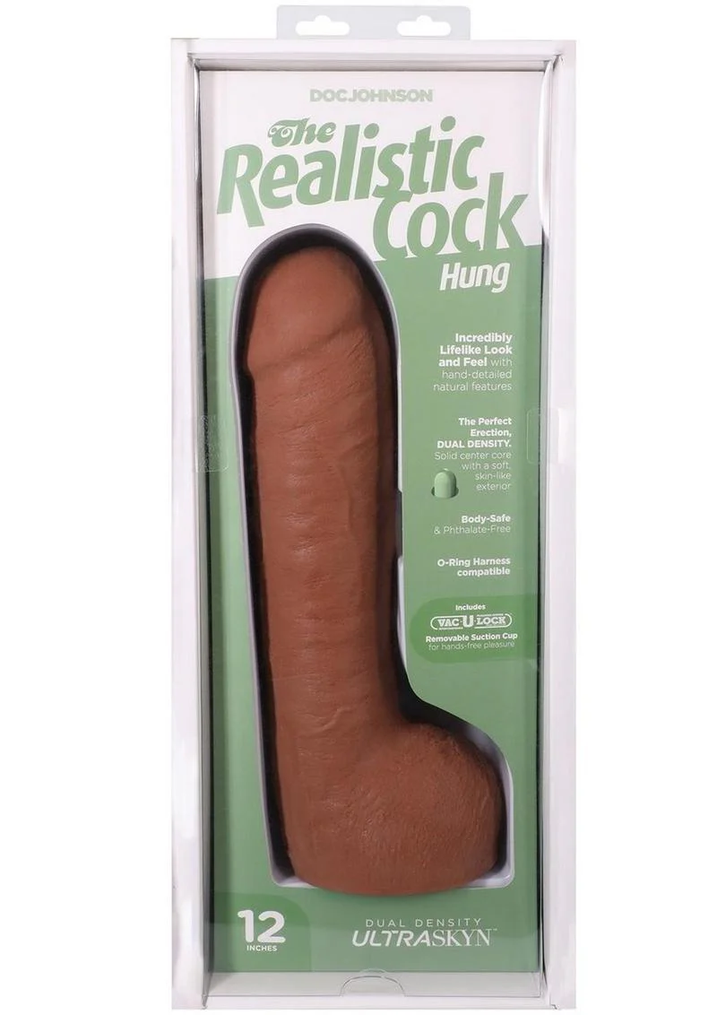 The Realistic Cock with Balls Ultraskyn Hung with Removable Vac-U-Lock Suction Cup - Image 10