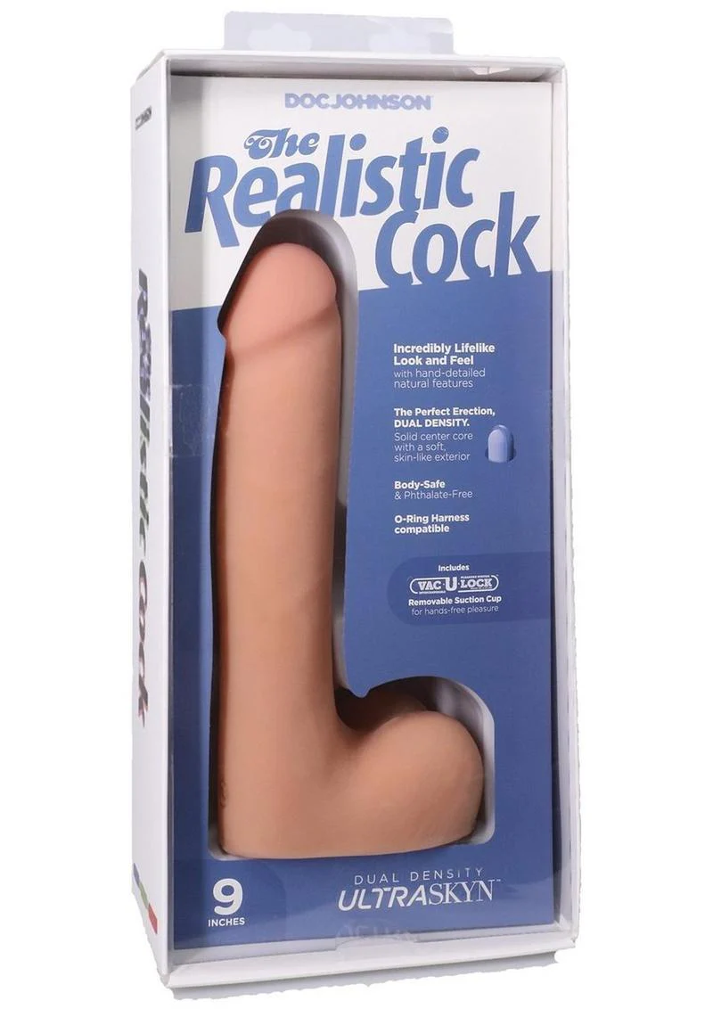 The Realistic Cock with Balls Ultraskyn Removable Vac-U-Lock Suction Cup - Image 10