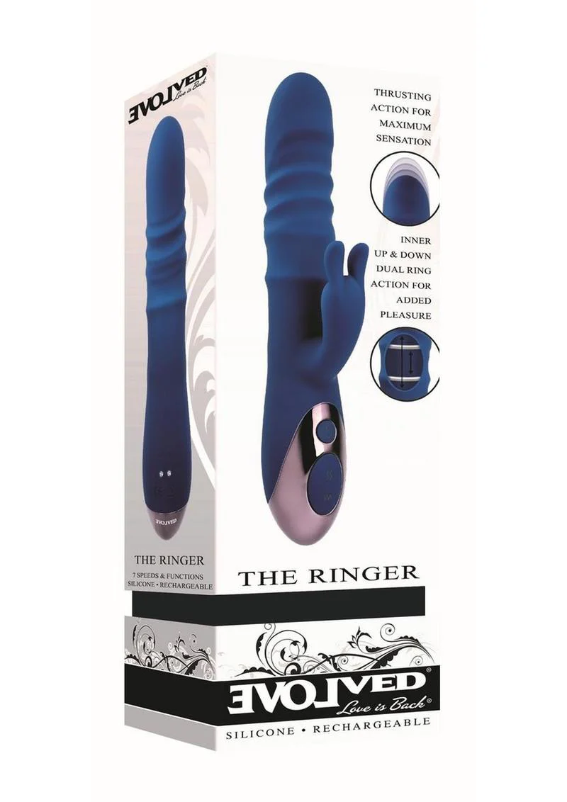 The Ringer Rechargeable Silicone Rabbit Vibrator - Image 2