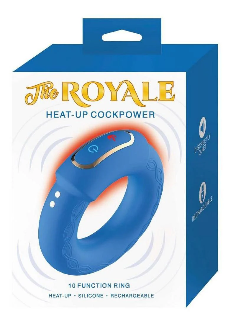 The Royale Heat-Up Cockpower Silicone Rechargeable Cock Ring - Image 2
