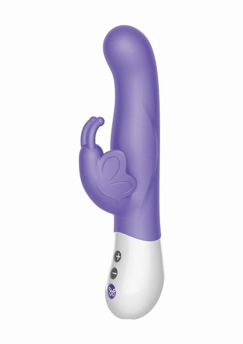 The Vibrating Dual Stim Butterfly Silicone Rechargeable Rabbit Vibrator - Image 4