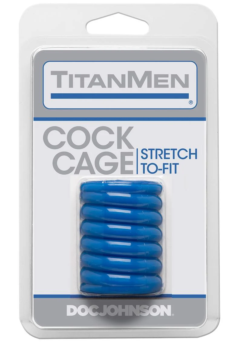 Titanmen Ribbed Stretch-To-Fit Cock Cage - Image 5