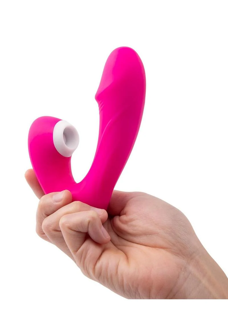 Together Toys Internal Kisses Silicone Rechargeable Dual Stimulation Vibrator with Remote Control - Image 3