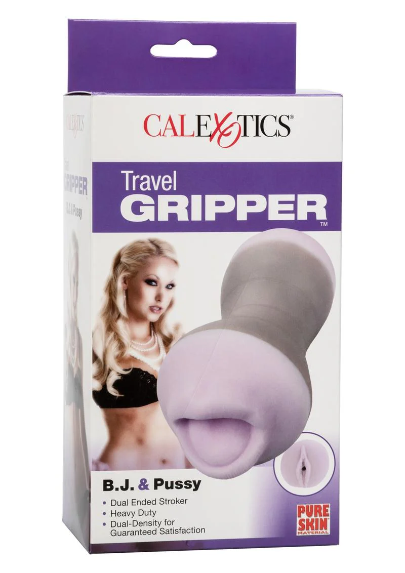 Travel Gripper Dual Density Stroker - Mouth and Pussy - Image 2