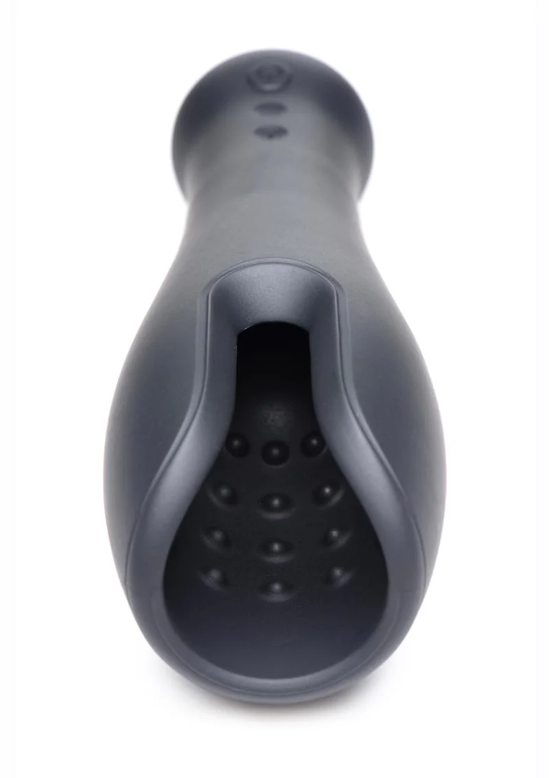 Trinity Men 10x Vibrating Silicone Rechargeable Stroker - Image 3