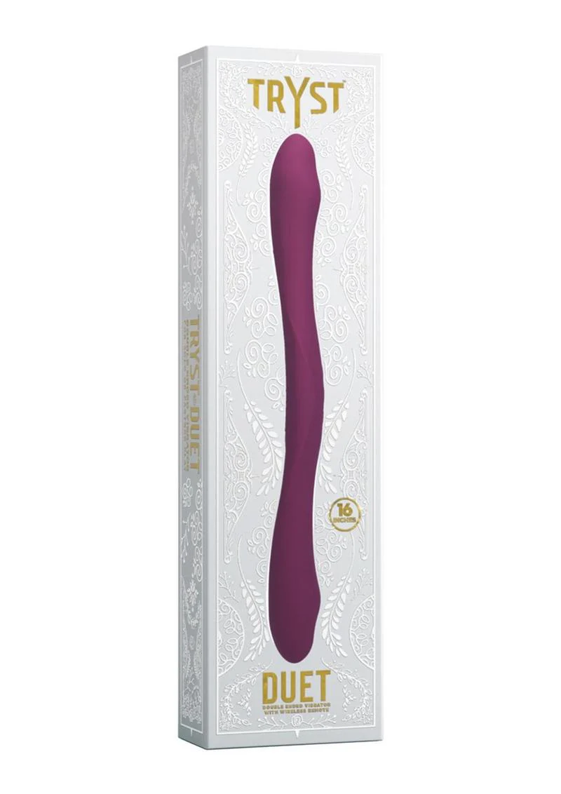 Tryst Duet Rechargeable Silicone Double End Vibrator with Remote Control - Image 3