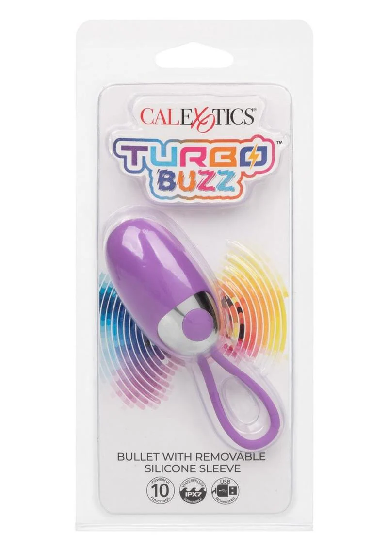 Turbo Buzz Rechargeable Bullet with Removable Silicone Sleeve - Image 3