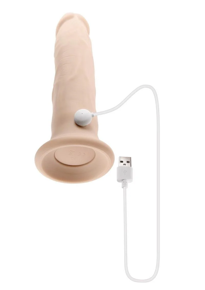 Twirl Jam Silicone Rechargeable Vibrating Dildo with Remote - Image 5
