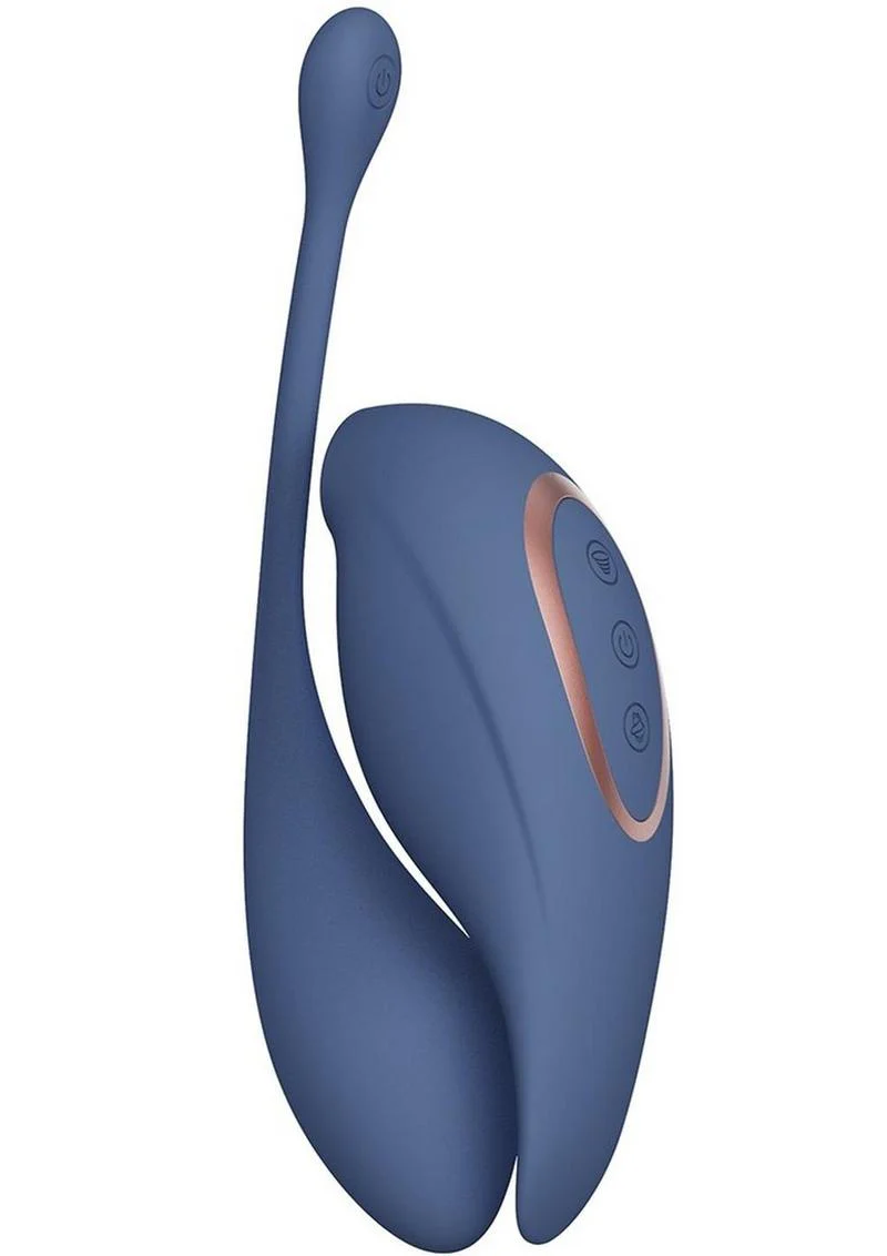 Twitch 2 Silicone Rechargeable Suction and Flapping Vibrator with Remote Control Egg - Image 2