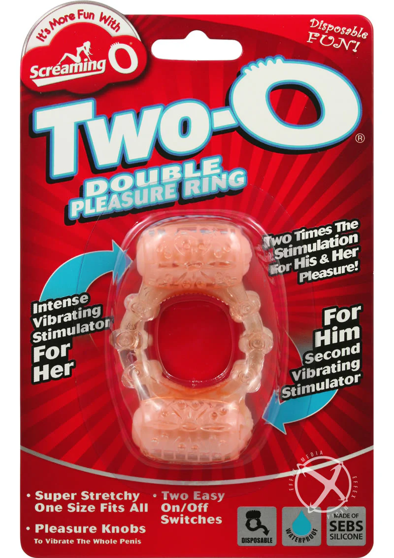 Two-O Double Pleasure Ring Silicone Cock Ring - Image 2
