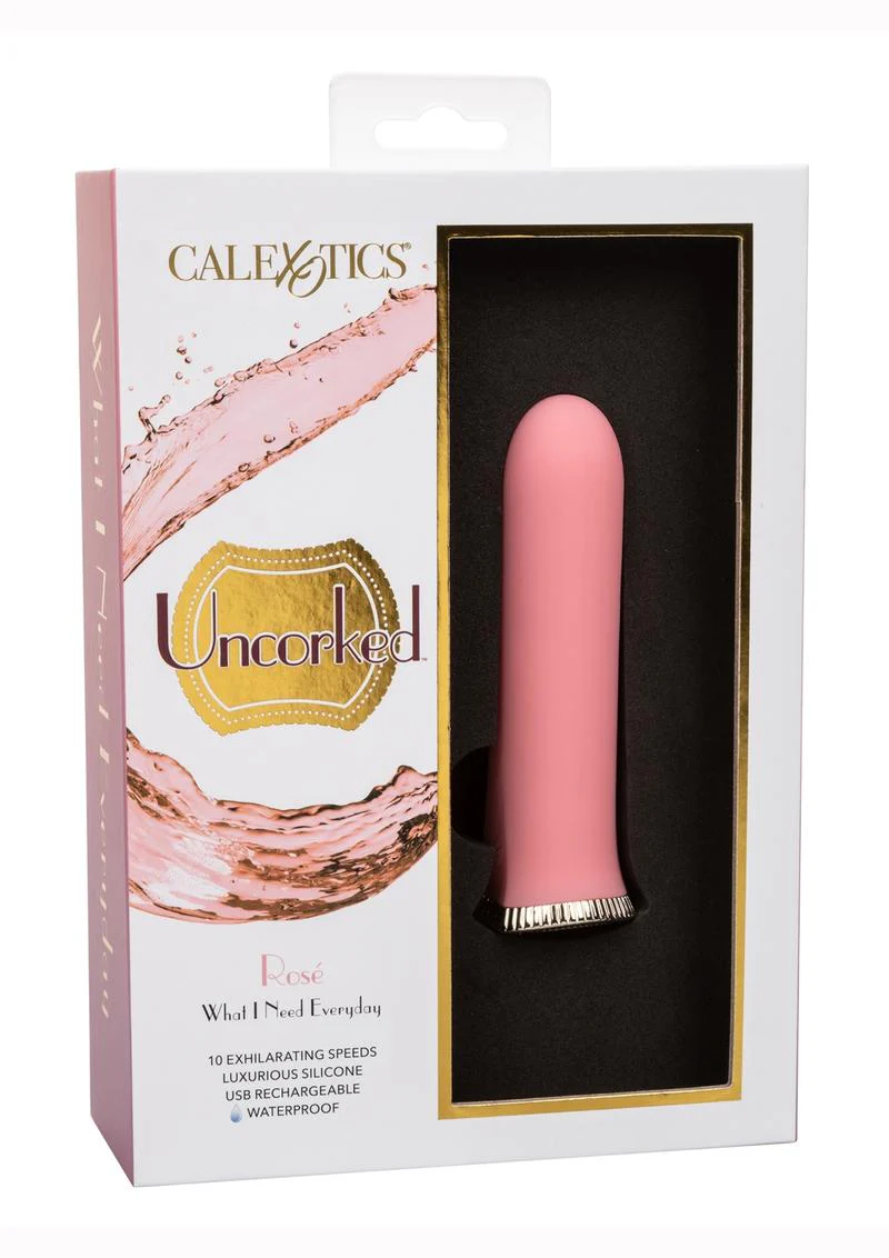 Uncorked RosÃ© Silicone Rechargeable Vibrator - Image 2
