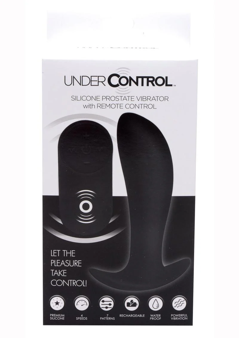 Under Control Rechargeable Silicone Prostate Vibrator with Remote Control - Image 2