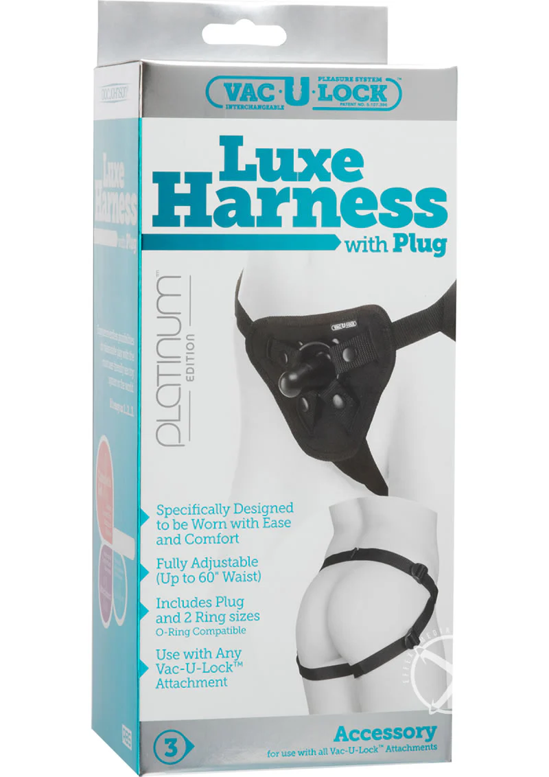 Vac-U-Lock Platinum Luxe Harness with Butt Plug - Image 2