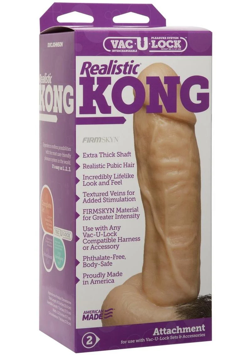 Vac-U-Lock Realistic Kong Firmskyn Dildo - Image 2