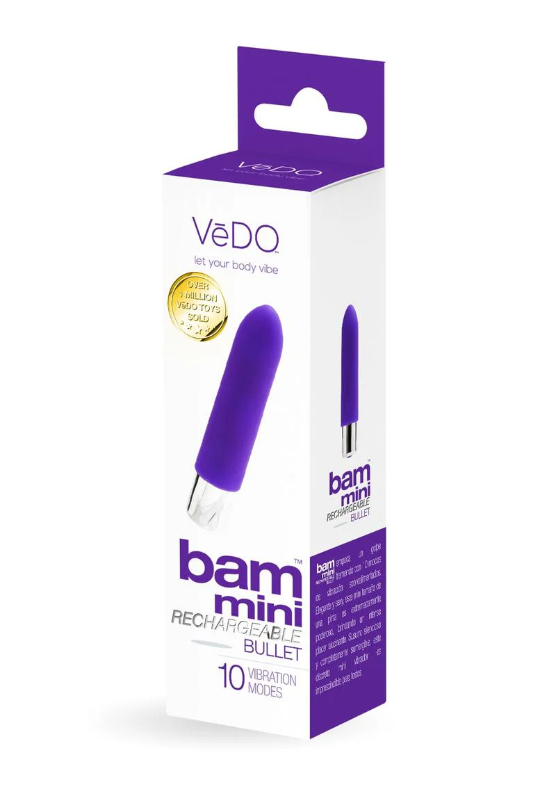 Vedo Bam Mini Rechargeable Silicone Bullet Vibrator - Into You - Image 2