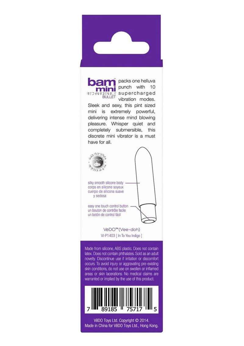 Vedo Bam Mini Rechargeable Silicone Bullet Vibrator - Into You - Image 4