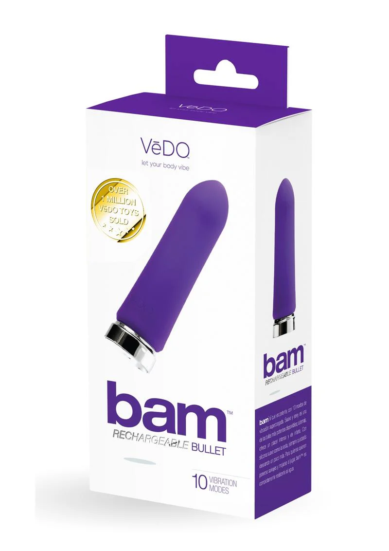 Vedo Bam Rechargeable Silicone Bullet Vibrator - Into You - Image 2