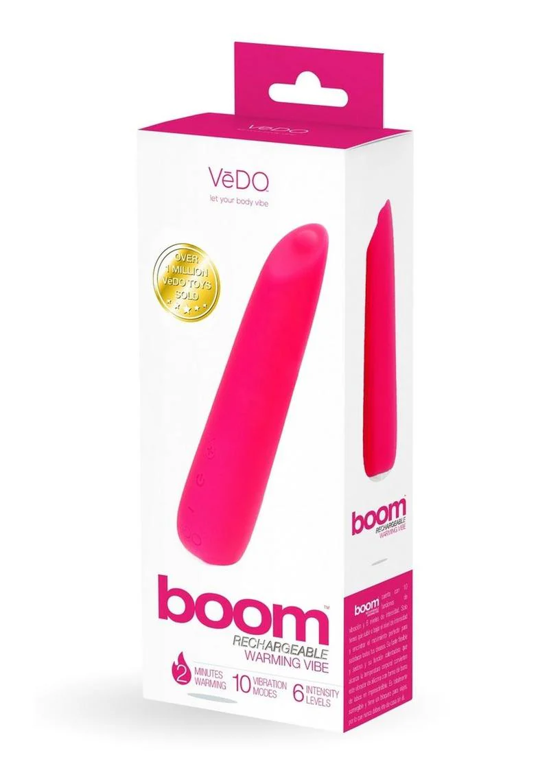 Vedo Boom Rechargeable Silicone Ultra Warming Vibrator - Image 2