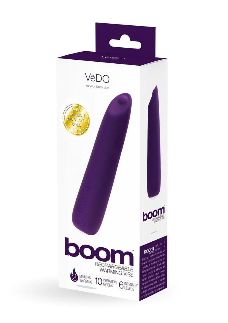 Vedo Boom Rechargeable Silicone Ultra Warming Vibrator - Image 6