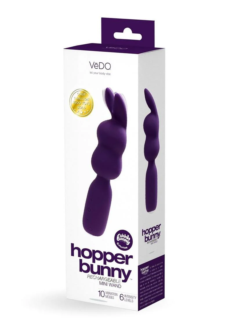 Vedo Hopper Bunny Rechargeable Silicone Mini Vibrator - Image 6
