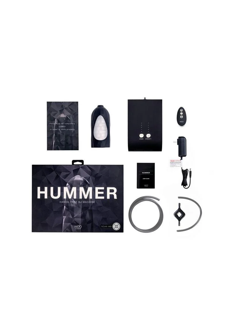 Vedo Hummer Super BJ Machine with Remote Control - Black Pearl - Image 4